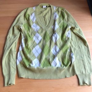 JCrew Pullover VNeck Sweater - Green